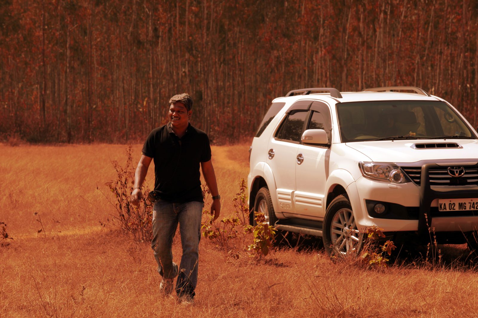 On location — forest — Behind the scenes